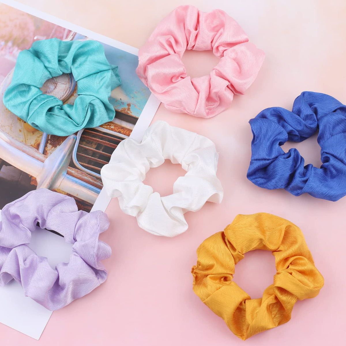 ivaryss scrunchie securing ponytail with gentle, crease-reducing support