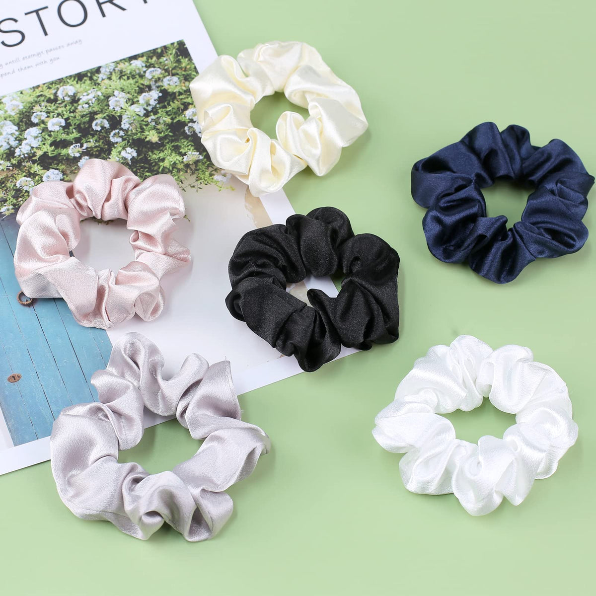 IVARYSS scrunchies worn on wrist as accessory adding style and convenience benefit