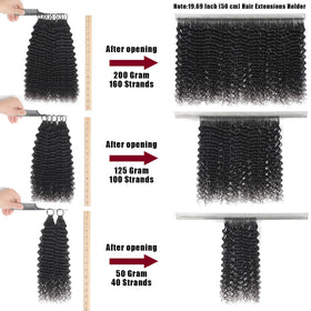 IVCoco before and after blend with natural hair for seamless integration