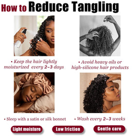 IVCoco hair in-use during crochet installation for faster, tidy installs