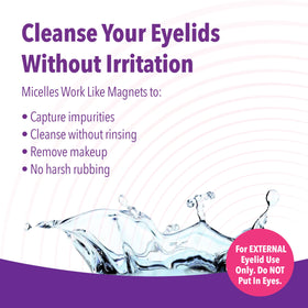 iVIZIA being applied with cotton pad in hand showing controlled, rinse-free use benefit