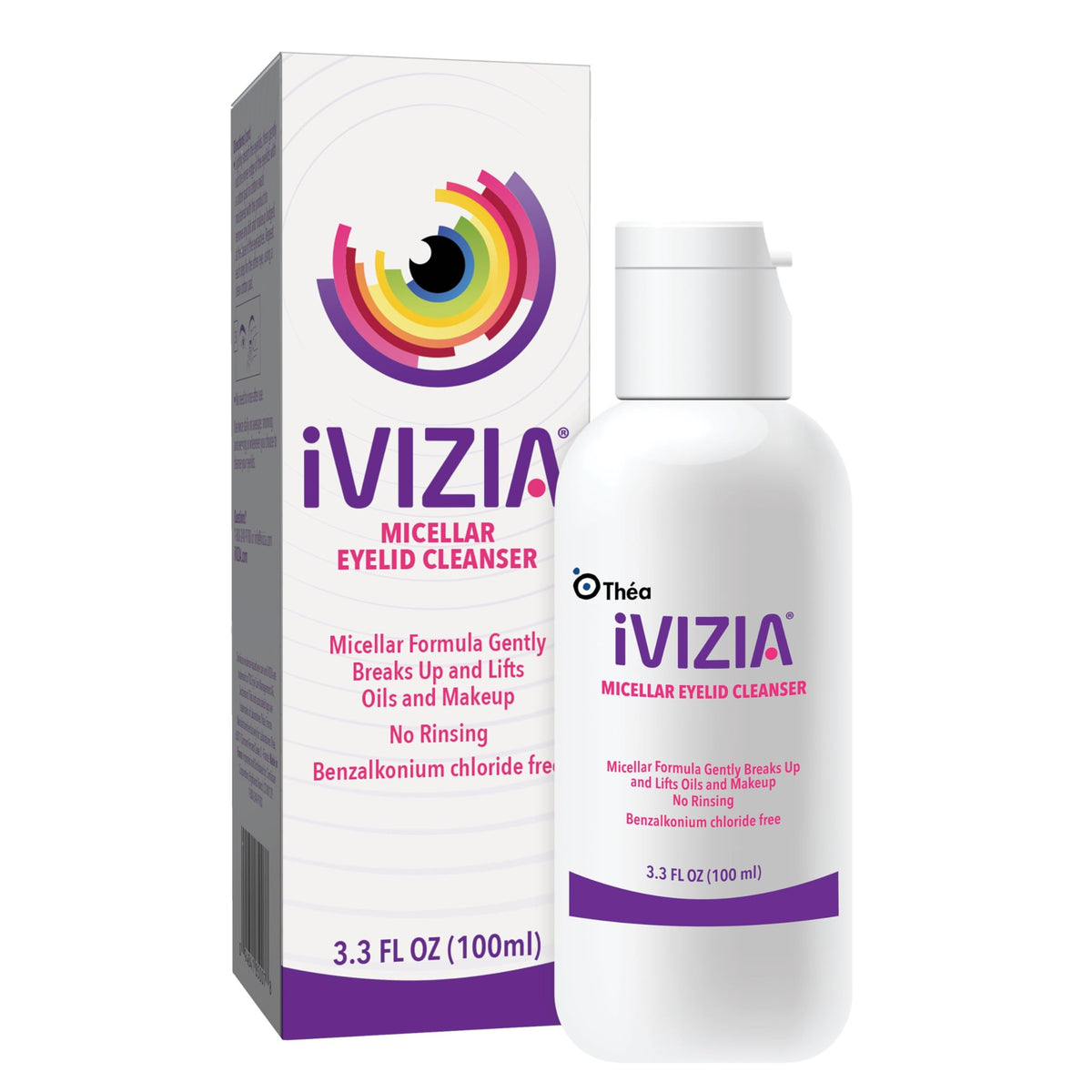 iVIZIA front bottle view showing label and volume for clear identification and benefit