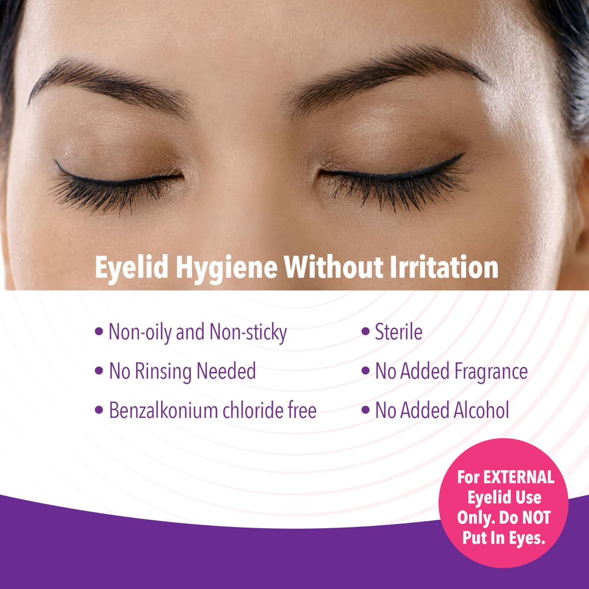 iVIZIA micellar texture on cotton pad close-up demonstrating gentle removal benefit
