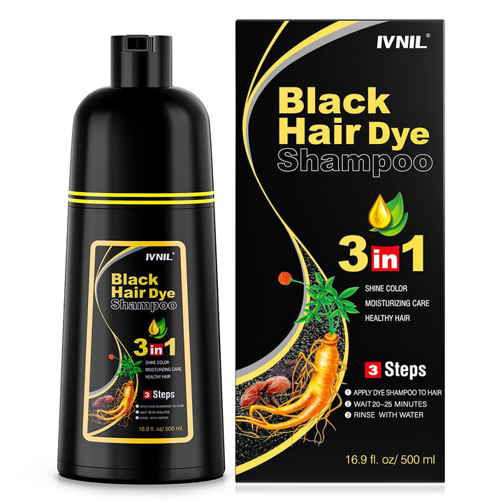 Ivnil front bottle showing product packaging and easy gray coverage benefit