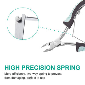 IVON cuticle trimmer tapered tip detail reaching tight corners for accurate trimming