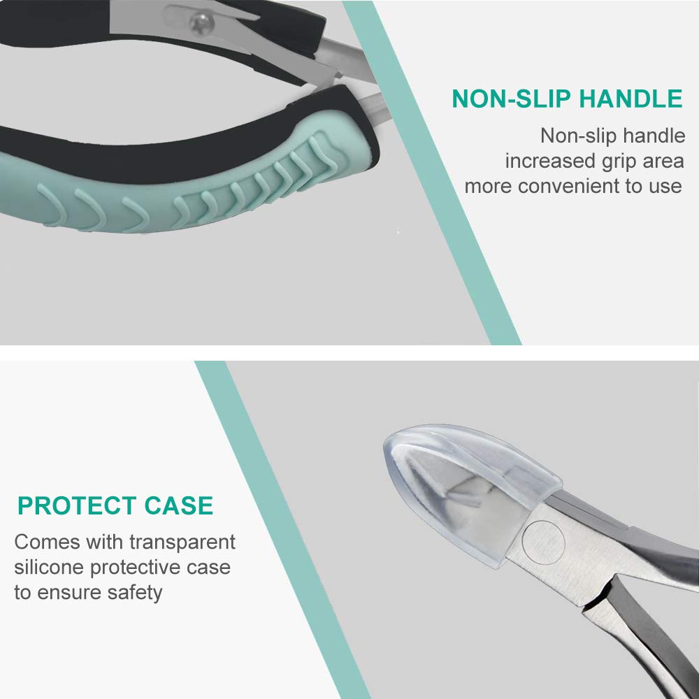 IVON cuticle trimmer with plastic guard protecting blades during storage and transport