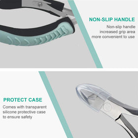 IVON cuticle trimmer with plastic guard protecting blades during storage and transport
