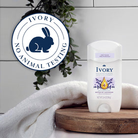 Person applying Ivory deodorant underarm demonstrating comfortable everyday use