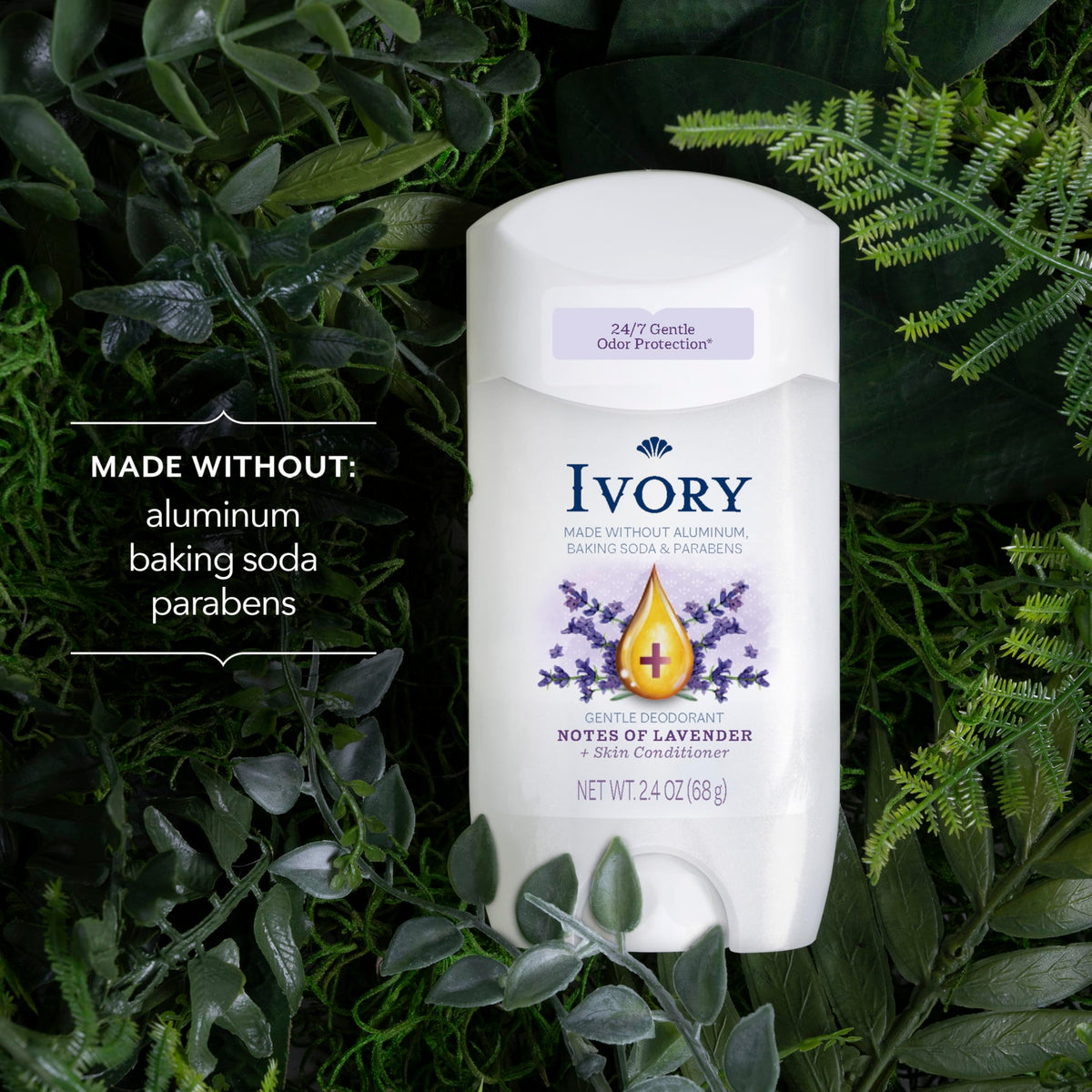 Ivory back label with ingredients and directions highlighting transparency and safety