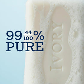 Ivory bar lather in hands demonstrating effective plant-based cleaning
