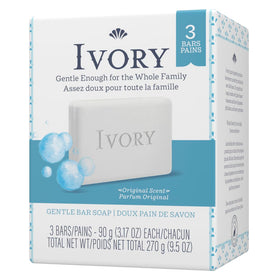 Procter & Gamble Ivory rectangular shape highlighting easy grip and use