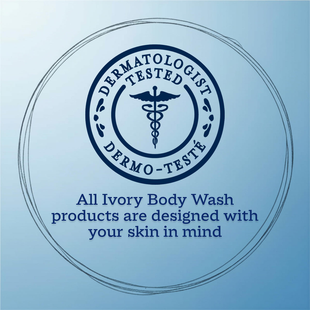 Ivory before and after skin visual showing softer, balanced skin