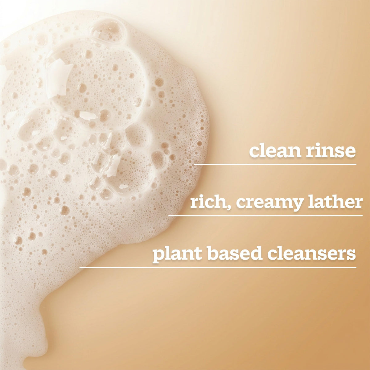 Ivory back label close-up highlighting simple 14-ingredient benefit