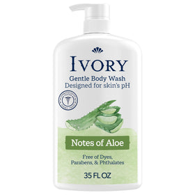 Ivory front packaging showing aloe scent and family-friendly features