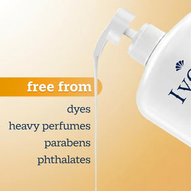 Ivory ingredient list close-up highlighting 14 purposeful ingredients for simpler care