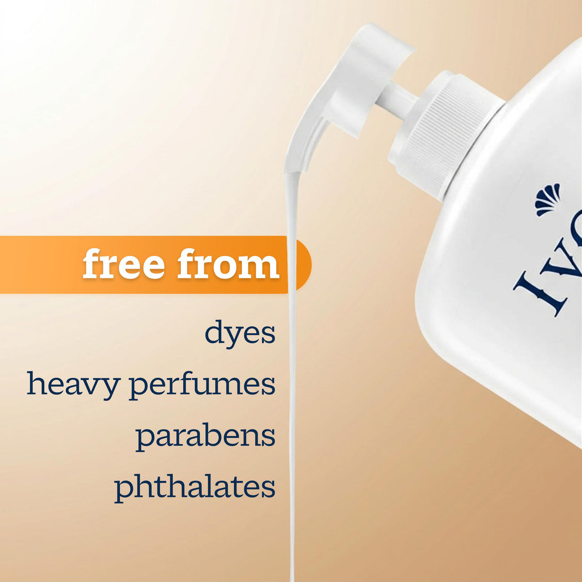 Ivory creamy lather texture demonstrating gentle cleansing feel