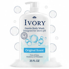 Ivory front packaging 35 oz bottle showing brand and gentle benefits