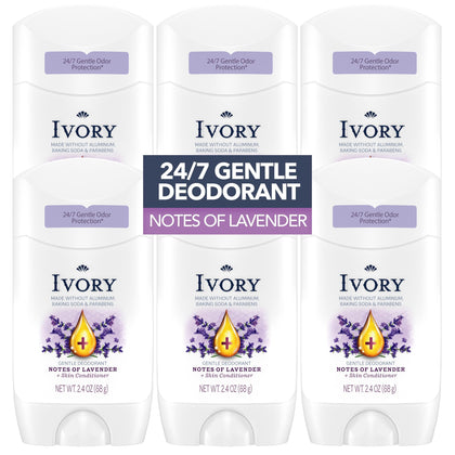 Ivory front packaging hint of lavender showing clean design and gentle protection