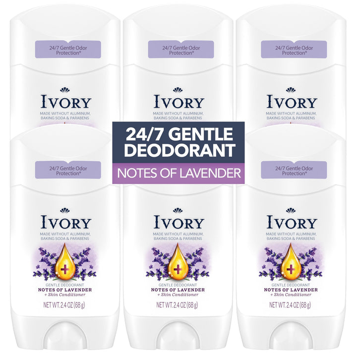 Ivory front packaging hint of lavender showing clean design and gentle protection