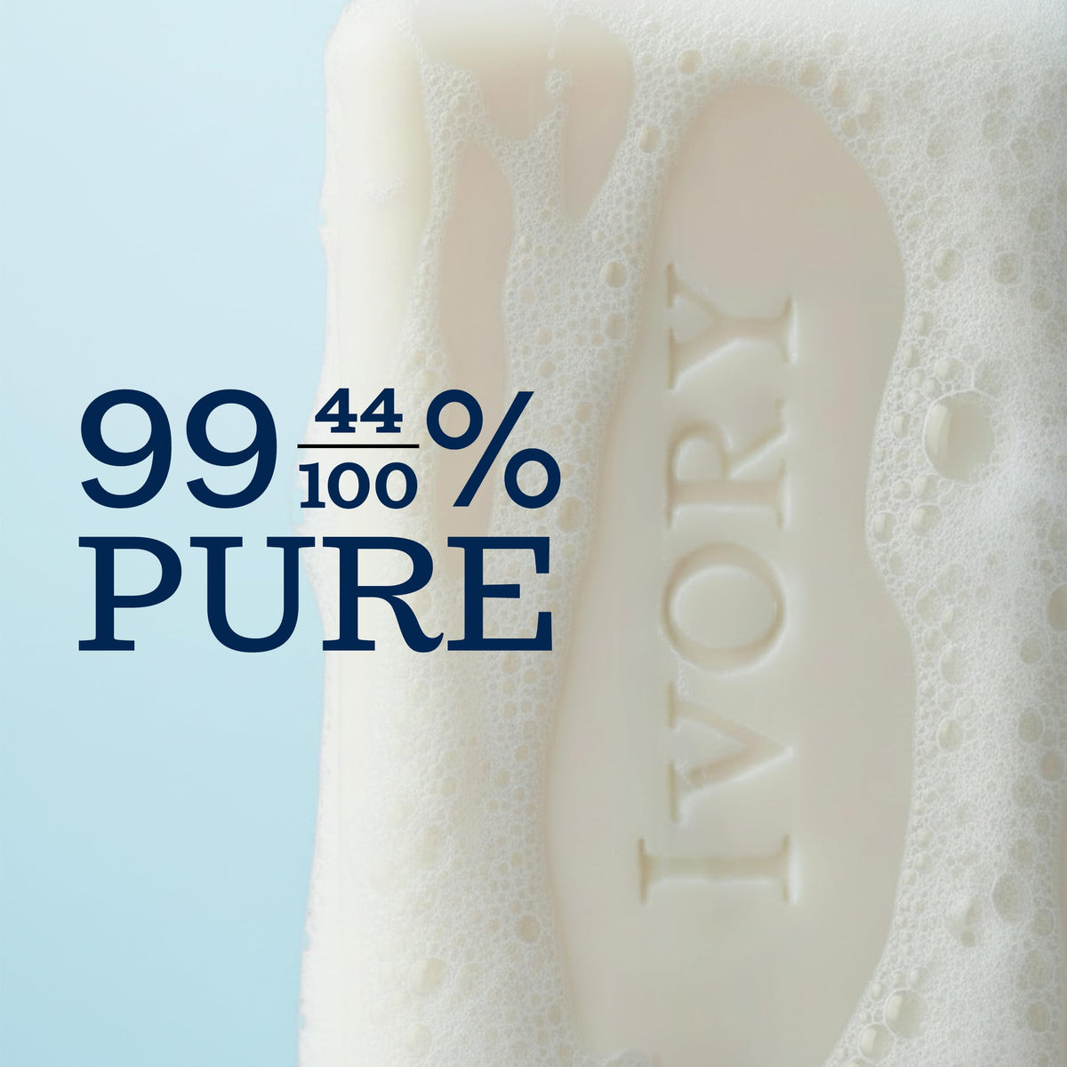 Ivory ingredient label detail showing plant-based notes, transparency and trust benefit