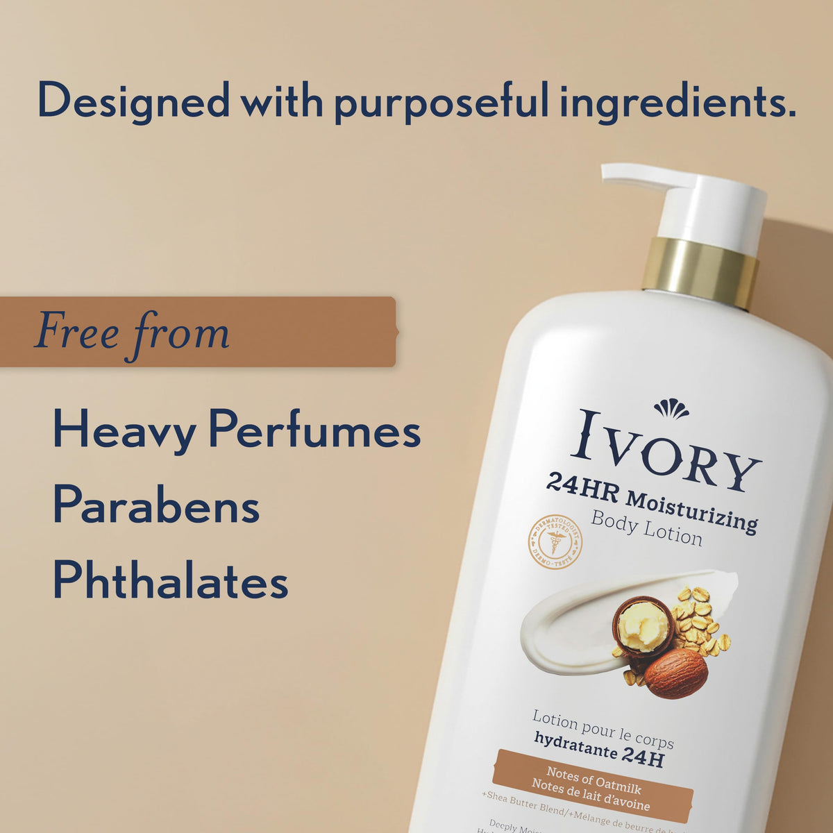 Calm bathroom scene with Ivory oatmilk scent evoking gentle comfort