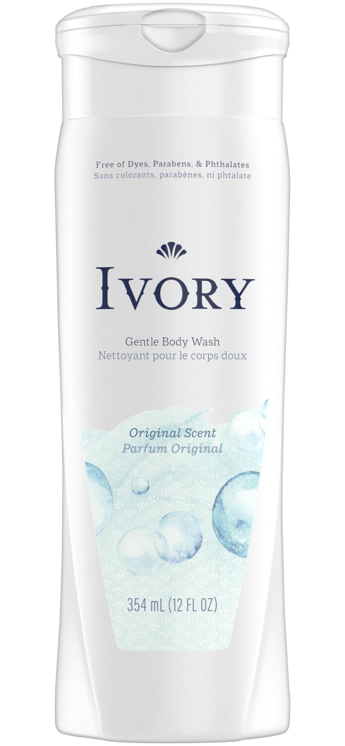 Ivory original in a shower scene suggesting family-friendly daily cleansing
