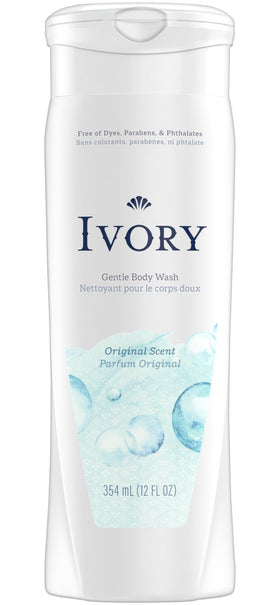 Ivory original in a shower scene suggesting family-friendly daily cleansing