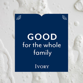 Ivory original creamy foam texture close-up for smooth rinse benefit