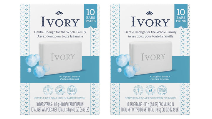 Ivory pack front showing 20 bars and simple packaging for dependable supply