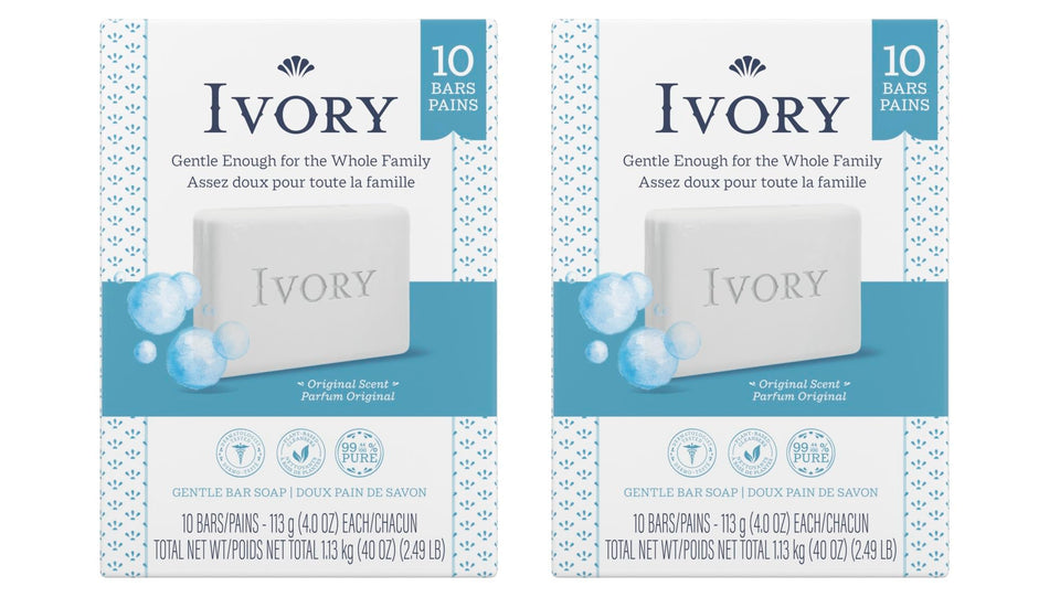 Ivory pack front showing 20 bars and simple packaging for dependable supply