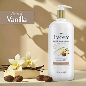Ivory shea butter ingredient visual highlighting deep moisturizing benefit