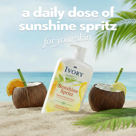 Ivory label close-up listing 14 ingredients and transparency benefit