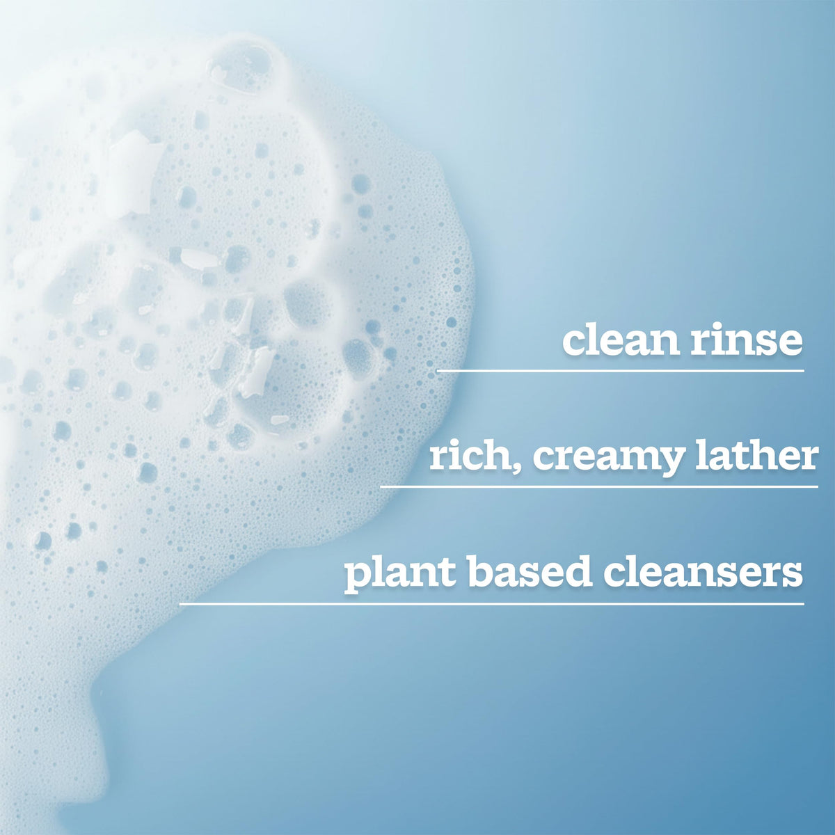 Ivory texture close-up foam showing gentle lather and soft cleansing