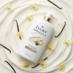 Ivory with vanilla flower representing gentle scent and calming benefit