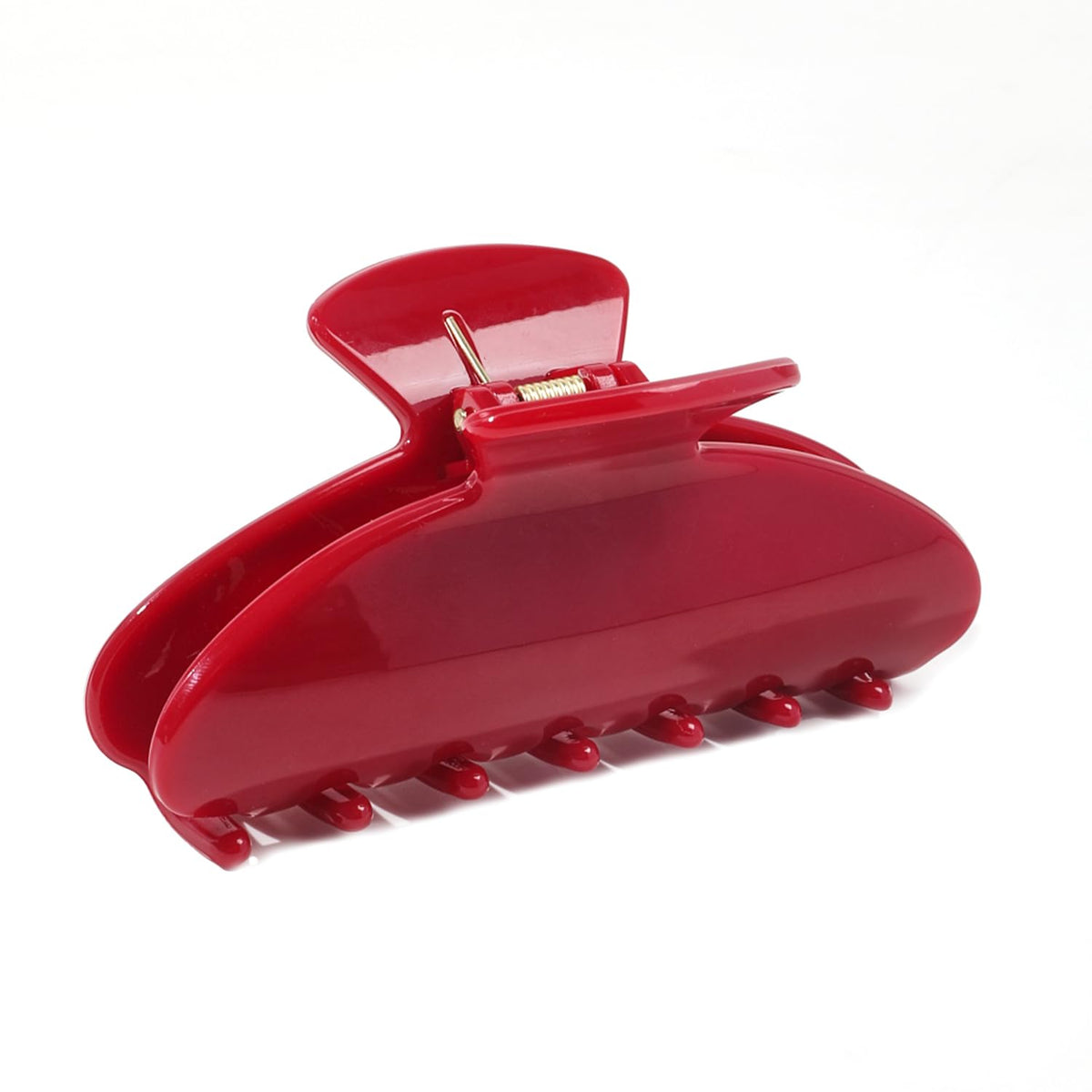 Ivyu cherry red clip front view showing secure hold