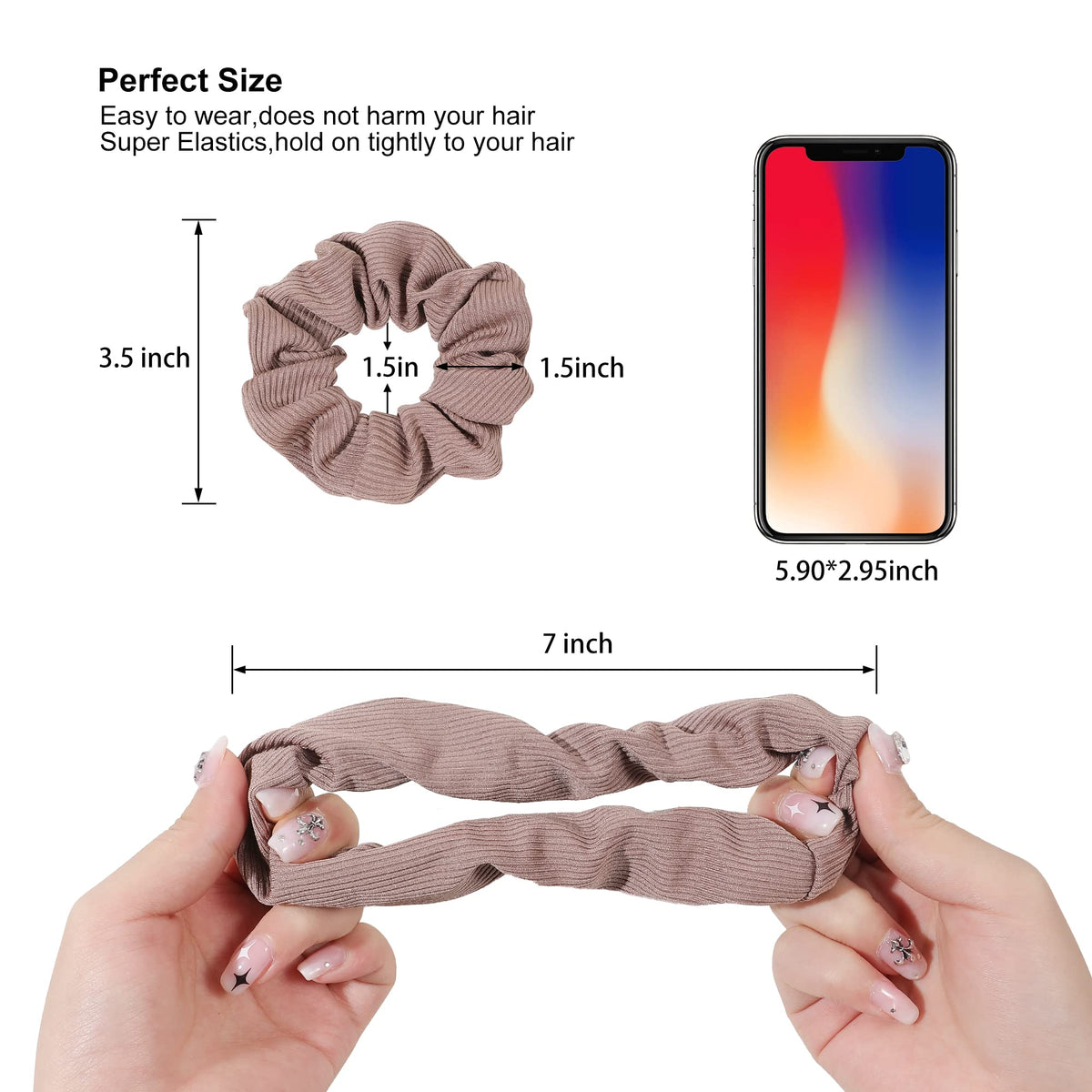 Ivyu elastic core detail demonstrating strong stretch and secure hold
