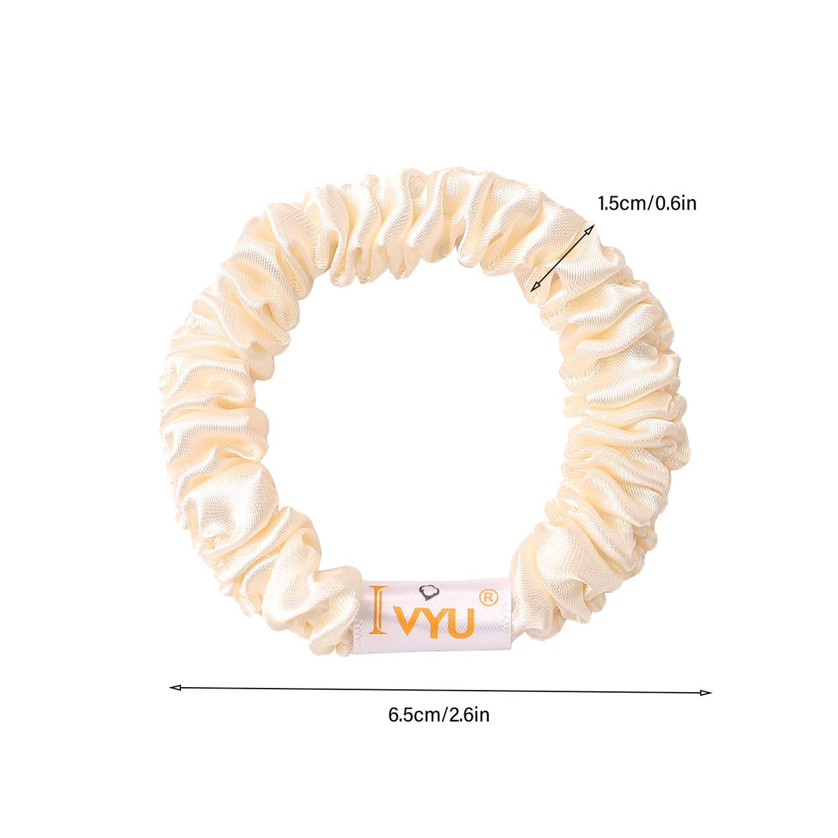 Ivyu elastic stretch demonstration showing flexible inner band for secure, gentle hold