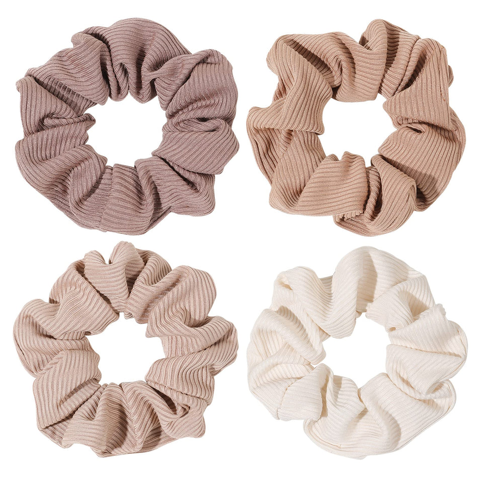 Ivyu front packaging showing four brown scrunchies and neat presentation