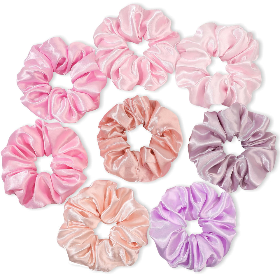 Ivyu front packaging showing set of satin scrunchies and color variety benefits styling