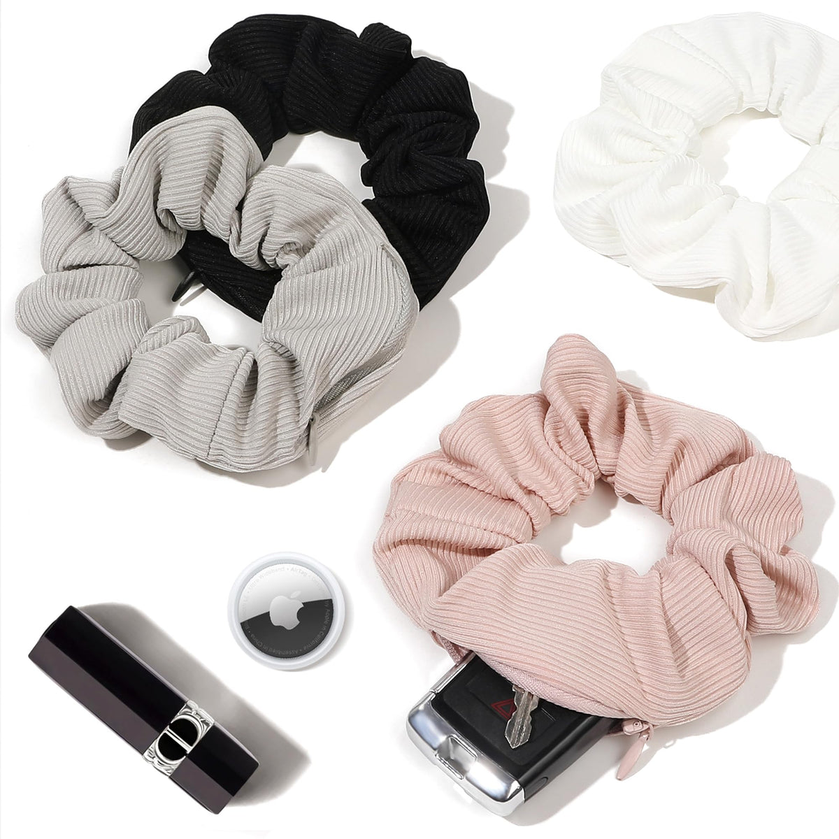 Ivyu front packaging showing scrunchie and discreet pocket benefit