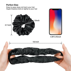 Ivyu scrunchie securing a messy bun while protecting hair from damage