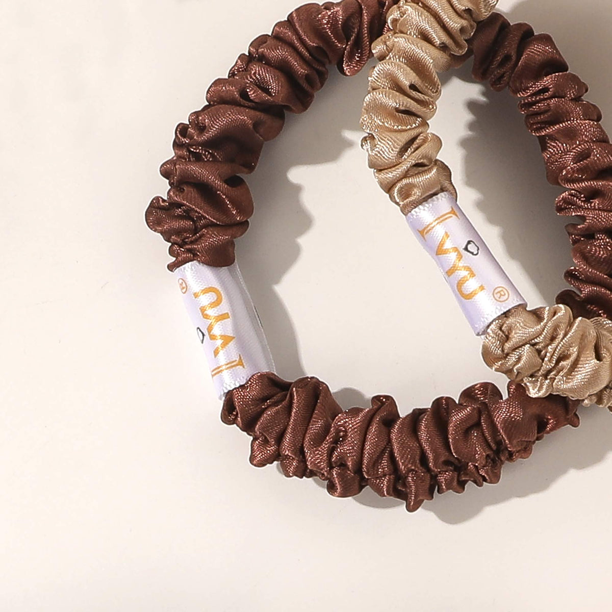Ivyu scrunchie used in a sleep-friendly updo to minimize morning creases
