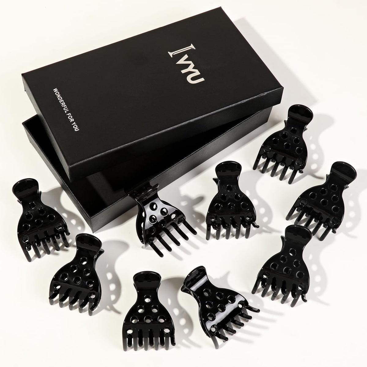 Ivyu clips inside travel case demonstrating portability and organized storage