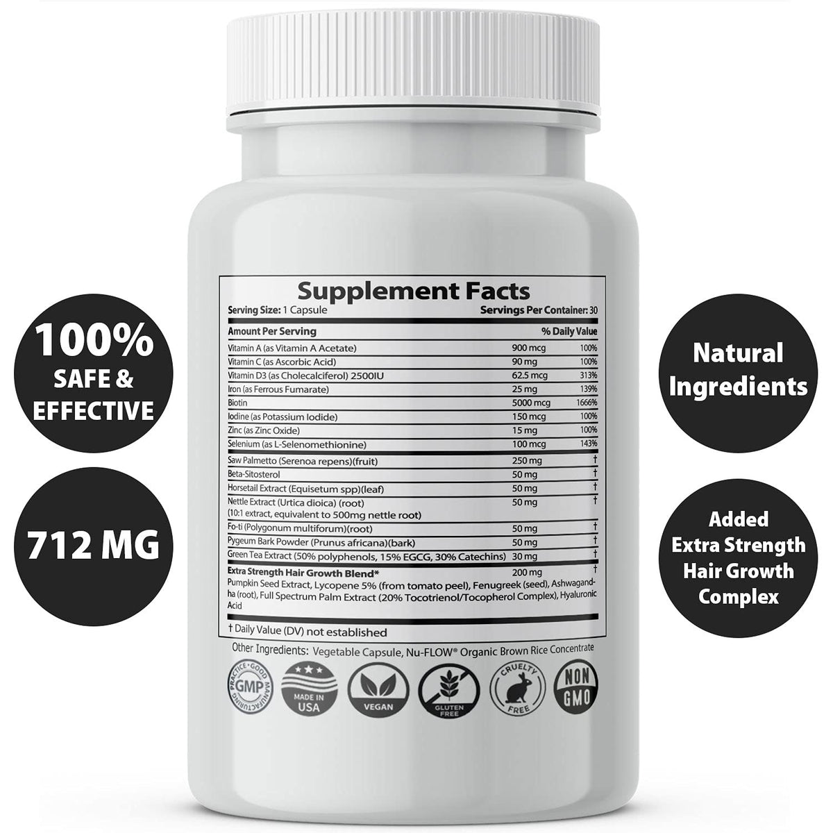 IXYAY RESEARCH close-up of capsules highlighting natural formulation benefits