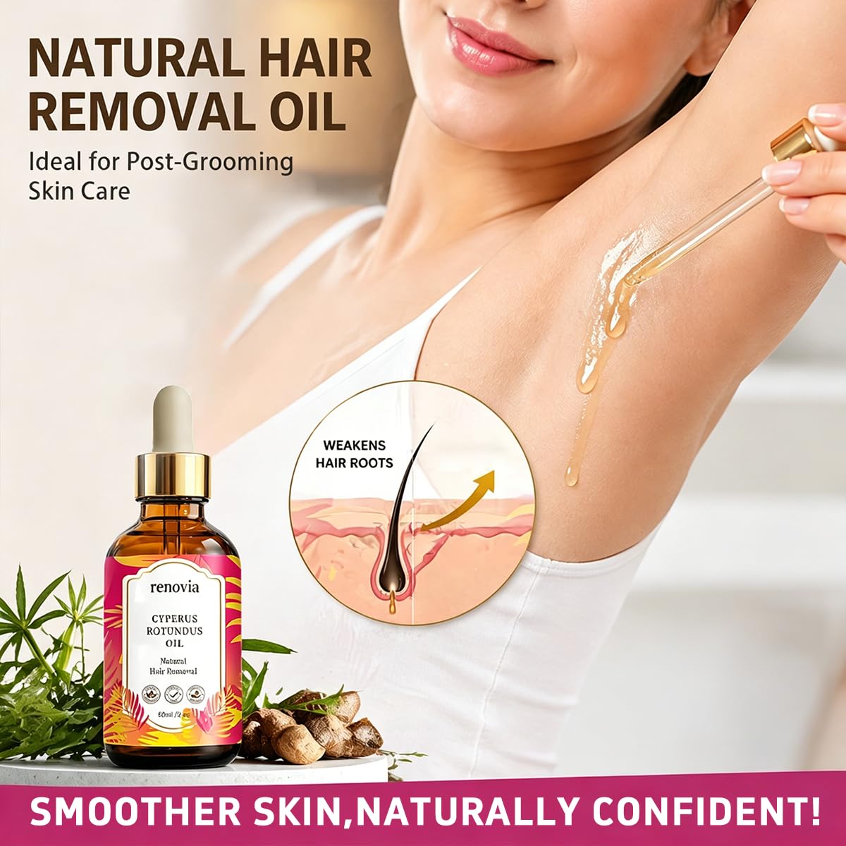 IYUWE dropper releasing oil showing silky texture and fast absorption