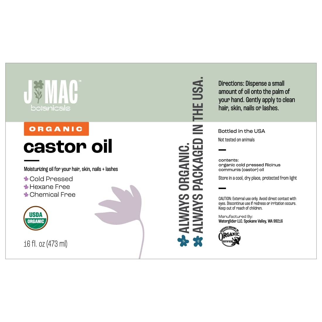 J MAC BOTANICALS amber bottle on bathroom shelf, presents neat storage suggestion
