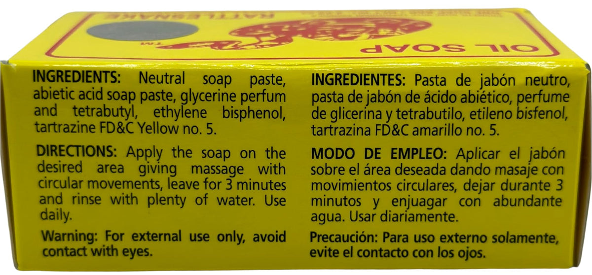 JABON DE ACEITE VIBORA DE CASCABEL close-up texture highlighting gentle cleanse