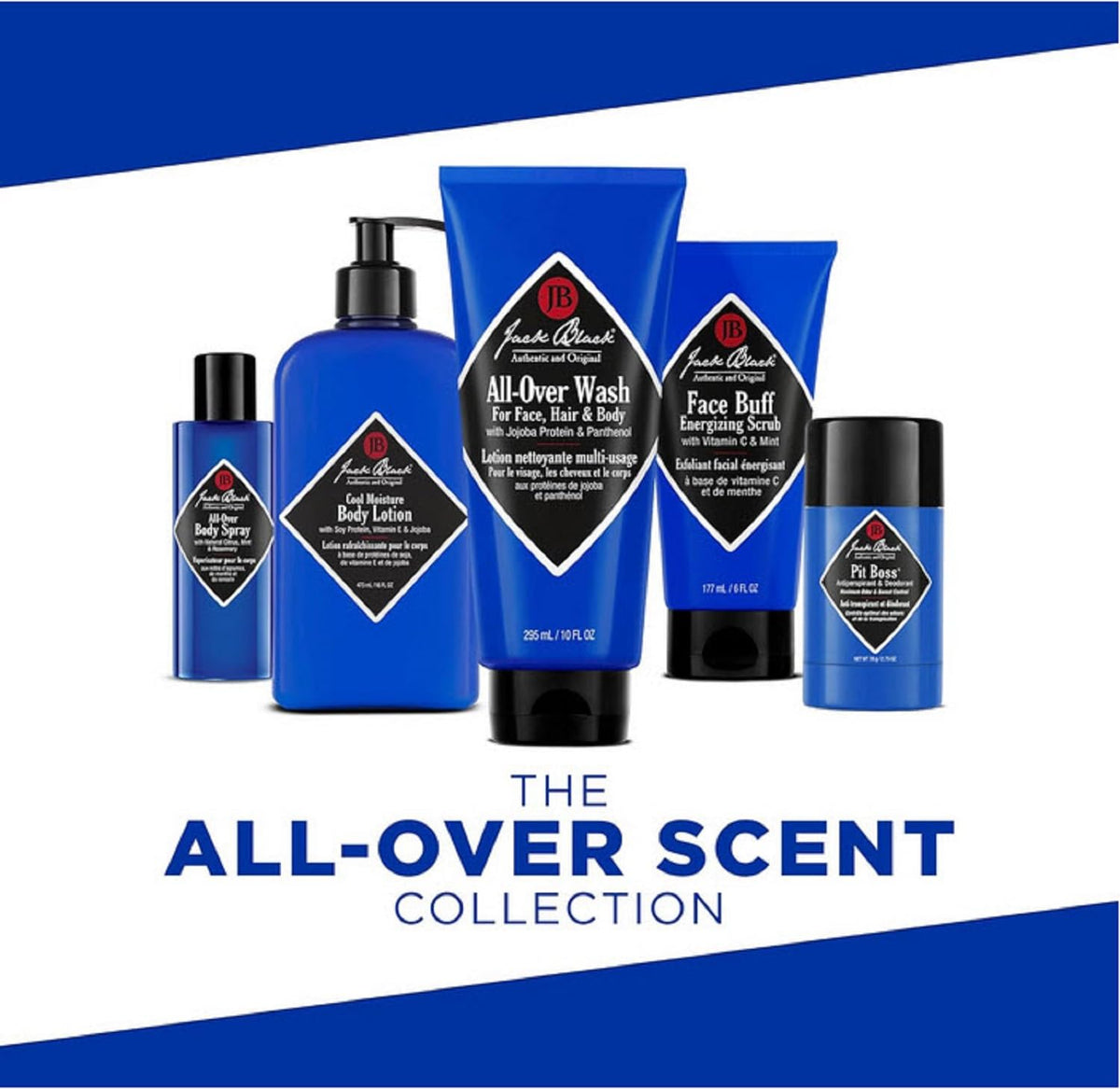 Hand with foamy texture from Jack Black wash, highlights gentle moisturizing foam