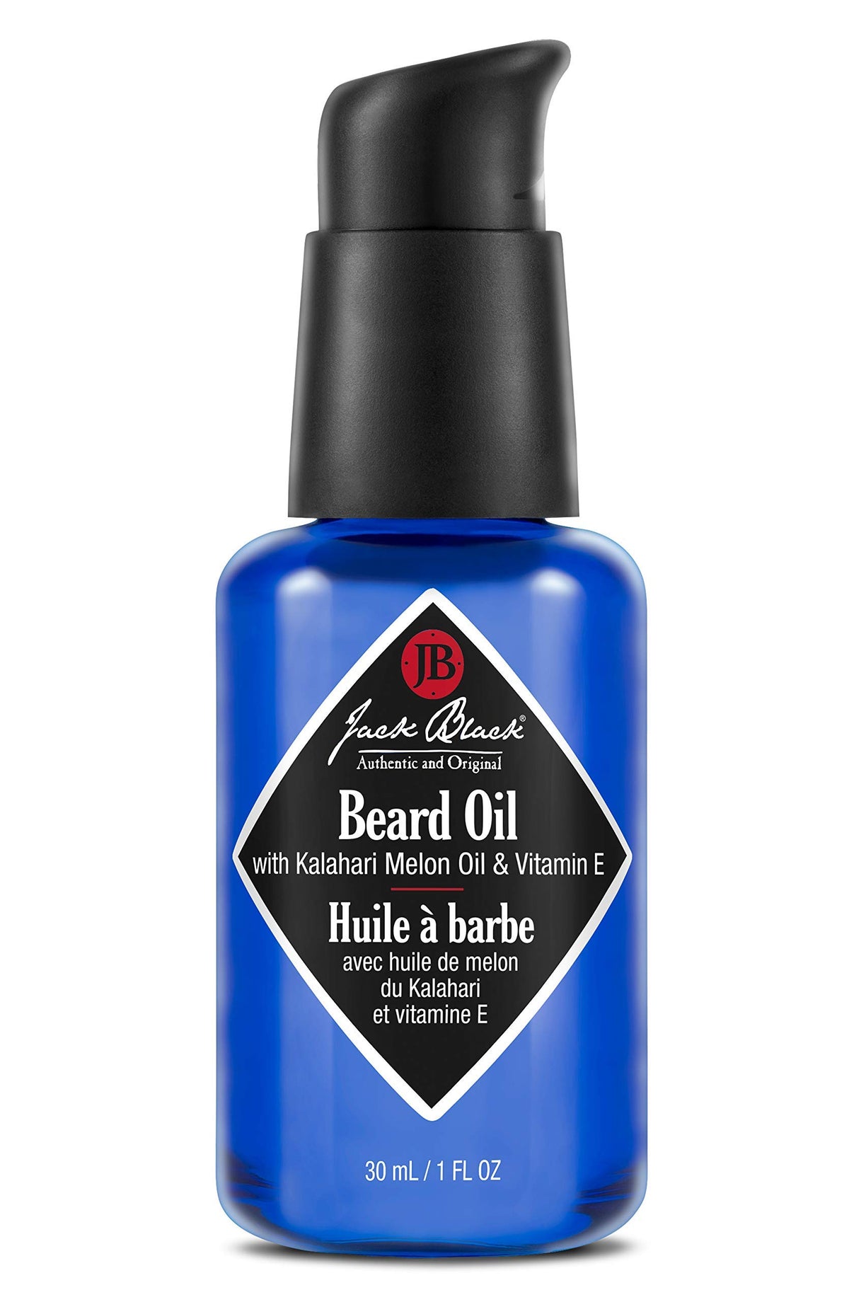 Jack Black front bottle view showing label and travel-friendly size benefit