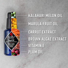 Jack Black ingredients close-up highlighting botanical oils and antioxidants